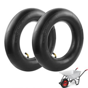 BEASAFY 2 Pi&egrave;ces 4.80/4.00-8 Chambre &agrave; Air Brouette, Chambre a Air Trotinette Electrique, Caoutchouc Tubes Int&eacute;rieurs de Remplacement avec Valve Coud&eacute;e pour Roue Brouette (Meianan EU, neuf)