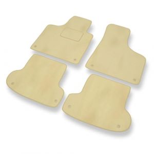 Mossa Tapis de Sol Velours adapt&eacute; pour Audi A3 II 8P (2003-2012) - Premium Tapis de Voiture - Beige 1 (eMOSSA, neuf)