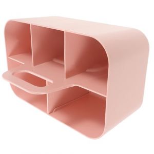 Cabilock Bo&icirc;te de Rangement Plastique Compartiment&eacute;e avec Poign&eacute;e Organisateur Multifonction Portable pour Bureau Maquillage et Papeterie Panier de Rangement Polyvalent pour &Eacute;cole et (Nadine Quick, neuf)