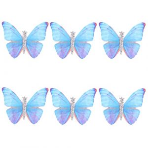 FRCOLOR 6 Pcs Fée Pinces À 3D Épingles À Tissu Barrettes Aile Mobile Épingle À Pour Filles (Different Quality, neuf)