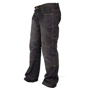 Qaswa Hommes Motorcycle Moto Pantalon Motards Jeans Renforcée Aramide Protection Cargo Moto Jean (Sublime Wear Ltd, neuf)