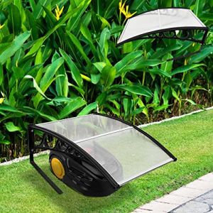 Tubiaz Toit pour robot tondeuse - 106 x 87 x 50 cm - Garage en polycarbonate - Auvent pour robot &agrave; gazon - Protection contre la pluie - Protection UV (transparent) (idealnation, neuf)