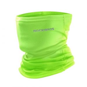 ROCKBROS Cache Cou Moto Polaire Hiver Tour de Cou Thermique Masque Sport Chaud Coupe-Vent Cache Col Unisexe Élastique Anti-Poussière Multifonctionnel Épais Vélo Noir/Gris Claire/Gris Foncé/Vert Fluo (ROCKBROS Europe, neuf)