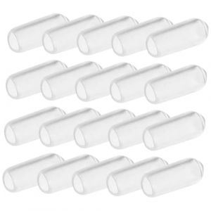 VALICLUD 200 Pièces couvre-pied bandeau policier Couverture élastique pinces or embouts d'extrémité du bandeau Capes de fin de caoutchouc bonnets de rechange pour bandeau Transparent (SHUI LIAO, neuf)