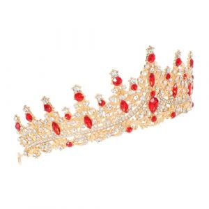 CLISPEED Couronne Accessoire Cheveux Reine Diadème De Mariage Diadème De Mariée Diadème De Cristal Diadème De Princesse Diadème De Mariage Baroque Diadème De Concours Diadème De Cristal (Yeahzl, neuf)