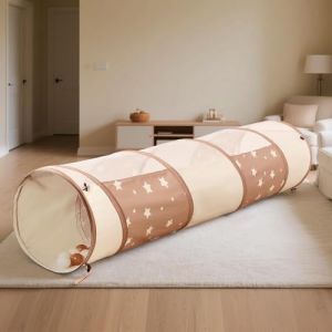 Sumbababy Tunnel Enfant Interieur: Tente de Jeux Exterieur avec C&ocirc;t&eacute;s en Maille - 180 cm Tunelle pour Enfant Parcours Motricit&eacute; B&eacute;b&eacute; Rampant -Jouet de Pliable Pop-up - Cadeau pour Animaux (FUSUNOD, neuf)