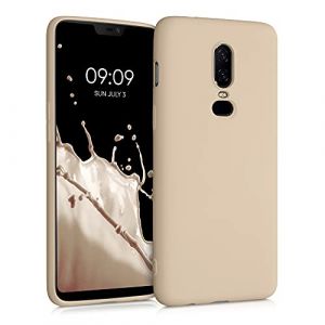 kwmobile Housse Compatible avec OnePlus 6 Coque - Housse de téléphone Souple et Fine en TPU Silicone - Rose Ancien (SX-Commerce, neuf)