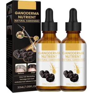 S&eacute;rum anti-cheveux gris, Ganoderma Nutrient, assombrissement naturel, restaure la couleur naturelle des cheveux, s&eacute;rum couvrant les cheveux gris pour des cheveux plus volumineux et plus sains. (ShuoJianShangMao, neuf)
