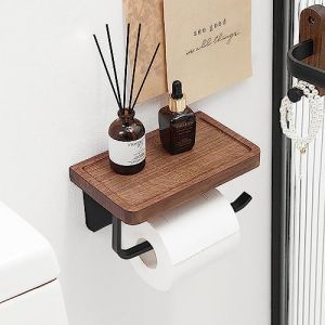 THATSRAD Porte-papier Toilette Bois Mural Support Papier Toilette Derouleur Vintage - sans Per&ccedil;age, 20*12*10.5cm (NOISY ADRENALINE, UNIPESSOAL LDA, neuf)