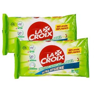 La Croix Lingette Nettoyant Fraicheur Pure 50 Pièces - Lot de 2 (LYOR SHOP, neuf)