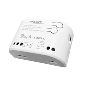 MHCOZY eWelink app contact sec Smart wifi module interrupteur relais, 1 canal DC 12 / 24V, fonctionne avec Alexa Google Home. (Mic technology, neuf)