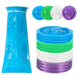Lot de 20 Sac Vomissement Voiture avec Anneau et Embout, 1000ml Sacs &agrave; Vomi Haute Densit&eacute;, Pratiques et &Eacute;tanches, pour Voiture, Voyage, Femmes Enceintes, Naus&eacute;es de Voyage, Urgences (ANDERHEY TRADE LIMITED, neuf)