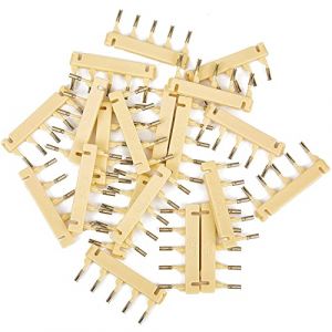 FJFFC 6D-2 Boucles en forme de C pour la machine d'extensions de cheveux, Cheveux humains faciles et rapides, Cheveux humains sans trace 6d Outil d'extensions de cheveux pour extension,Jaune (GONGZHUSHANGMAO, neuf)