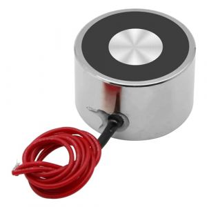 Électro-aimant P40/25 DC 5V 250N 55LB/25Kg - 40 x 25mm Électro-aimant rond (Uxney -FR, neuf)