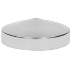 Capuchon de Poteau Rond pour Clôture - Diamètre 72 mm - En Acier Galvanisé - Forme Pyramide - Protection pour Poteaux en Bois - 1 Pièce (Logist System PL, neuf)