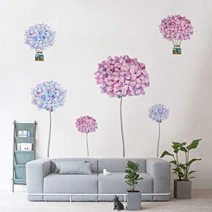 Runtoo Stickers Muraux Fleurs Autocollant Mural Pissenlit Amovible Deco Stickers Enfant Chambre Bébé Salon Decoration (Decalplanet-EU, neuf)