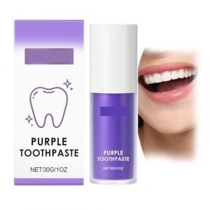 Dentifrice Violet - Nettoie la Surface Des Dents, Réduit Les Dépôts, Prévient L'accumulation de Tartre, Maintient Une Haleine Fraîche et Des Dents Blanches et Propres(4pcs) (LiuYanFengDP, neuf)