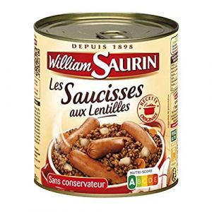 William Saurin Saucisses aux Lentilles, 840g (La Famille &agrave; Table! - LF&agrave;T!, neuf)