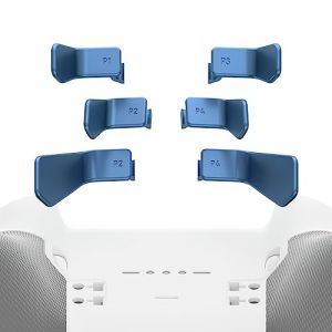eXtremeRate 6 pcs Palettes Bleu Métalliques pour Xbox One Elite/Elite Seies 2/Elite 2 Core Manette, Swift Palettes pour Xbox One Elite/Elite Seies 2 Manette (Easequote-Store, neuf)