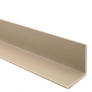 Quest Profil&eacute; angulaire 35x35mm Protection de bord Corni&egrave;re en PVC Plastique &ndash; Sans ruban adh&eacute;sif &ndash; 70cm, Beige (QuestProfile, neuf)