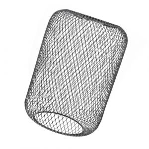 GRIRIW Abat-Jour en Fer Forg&eacute; Industriel Noir &agrave; Suspendre en Cage M&eacute;tallique Maille Rectangulaire Diam&egrave;tre 42 CM Luminaire Vintage pour Salon et Bureau (PURENWEI, neuf)