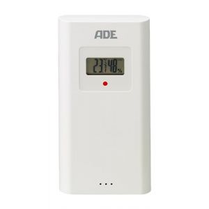 ADE Capteur ext&eacute;rieur WS1002 pour station m&eacute;t&eacute;o remplacement | 3 canaux | avec &eacute;cran | compatible avec ADE WS2301, WS2302 | blanc (GRENDS GmbH &ndash; Great Brands & Trends, neuf)