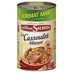 WILLIAM SAURIN | William Saurin Cassoulet Mitonné - Plat Cuisiné 1,260Kg | Lot De (2) | livraison offerte (Les Trois Mousquetaires, neuf)