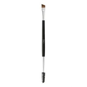 Double Ended Angled Eyebrow & Eyelash Brush 1212 - Pinceau anglé pour sourcils et cils, double extrémité, professionnel, vegan, cruelty free (Gio Facial Trendy, neuf)