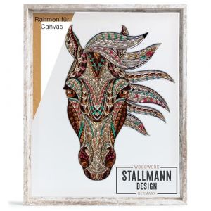 Stallmann Design - Cadre &agrave; joints creux - 80 x 80 cm - Style vintage - Cadre pour photos - Ch&acirc;ssis - En bois MDF - Pour toiles (Stallmann Design, neuf)