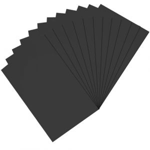 12 Pcs Carton Plume, Carton Mousse Noir A3, 5mm Plaque Mousse de Polystyrène, Plaque de Mousse à Découper pour Présentations de Bricolage, Magasins, Bureaux et Projets Artistiques, 29.7 x 42 cm (lovehomevp, neuf)