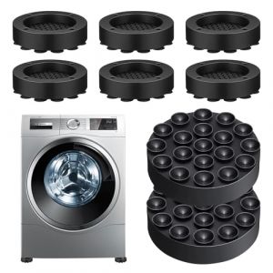 Sporgo Amortisseur de vibrations Machine &agrave; laver : 8 pi&egrave;ces Tapis antid&eacute;rapant pour machine &agrave; laver Tapis universel pour machine &agrave; laver Tapis anti-vibration pour machine &agrave; laver Amortisseur pour (BAOBAOBAOB, neuf)