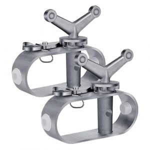 Wanfoou Lot de 2 tendeurs pour bâche de protection, tendeur pour corde de piscine, treuil de bâche de piscine en alliage d'aluminium, tendeur de câble, fixation pour bâche de piscine, accessoires (Wanfoou-EU, neuf)