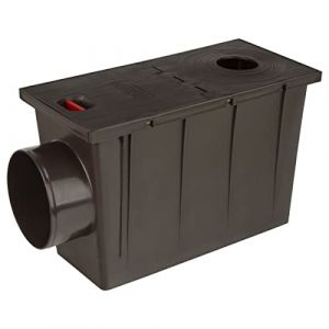 PL Regard de Descente Eau pluviale &Oslash; 50mm-125mm Regard goutti&egrave;re Drain de Cour Marron (Tramp4, neuf)