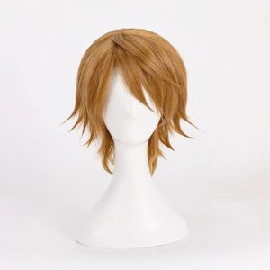 NEZIH Perruque Cosplay Anime, Tokyo Ghoul Nishio Nishiki Perruque, Cheveux Courts châtain doré, avec Filet De Cheveux Gratuit, pour Fête Carnaval Halloween, Cadeau De Fan D'anime (feihanshangmaoUKshop, neuf)