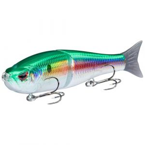 Bassdash SwimShad Glide Bait Leurre Articulé Souple pour Perche, Brochet, Saumon, Truite, Muskie (Bassdash-UK, neuf)