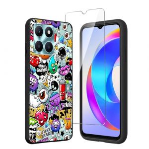 LYZXMY Coque pour Honor X6b (6.56") + Verre trempé écran Film Protecteur - Noir Souple Silicone Étui Protection Housse TPU Case Cover - Monster (LIJIASHUMA, neuf)