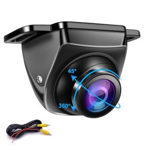 OBEST Cam&eacute;ra de Recul AHD 1080P Vision Nocturne,Cam&eacute;ra Fish-Eye AHD 45&deg;R&eacute;glable de Recul Arri&egrave;re 160&deg;Grand Angle,C&acirc;ble Vid&eacute;o 6M pour Camion Voiture SUV Caravane Camionnette Camping-Car 12V (YF2019, neuf)