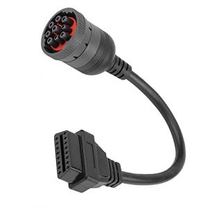 Yctze Prise de diagnostic de camion 16 broches OBD2 9 broches pour outil de diagnostic automobile 9 broches connecteur OBD adaptateur de diagnostic de camion interface de diagnostic de camion (riuty, neuf)