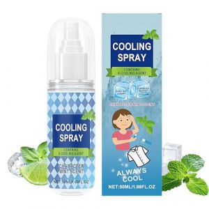 Brume Rafraîchissante - Brume Visage Rafraîchissante 50ml,Brume Glacée Hydratante Protection UV pour Types d'Activités Extérieures Sport Plage Chaleur Voyage Camping Golf (PNKshop, neuf)