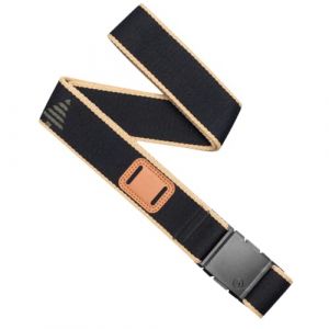 Arcade Belts Ceinture &eacute;lastique Blackwood A2, noir/sable, largeur 1,5&laquo; | Ceinture en polyester recycl&eacute; avec boucle en plastique en 3 parties (Arcade Belts Europe, neuf)