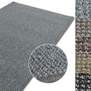 casa pura Tapis de Salon Moderne - Moquette Salon | Tapis Poils Courts | Grand Tapis de Salon, Salle à Manger, Cuisine, Chambre | Carlton - Gris (200x400 cm) (Velvet Trading, neuf)