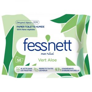 FessNett Lingettes pour Peaux Sensibles - Lot de 50 - Hygiène et Beauté - Lot De 4 (ViveVers, neuf)