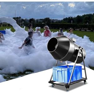 SONLED Grande Machine à Mousse pour scène, Pistolet à Neige 3000 W, équipement de fête, Machine à Bulles à Jet de tête secouée, pour fêtes en Plein air, Parc Aquatique, fête à la Piscine (Crazy Sewing Machine Kaifel flourishing, neuf)