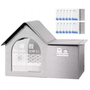 Niche rafraîchissante pour chien | Maison rafraîchissante ventilée pour chat, 10 blocs de glace inclus | Grand abri imperméable pour chien, chat et chien, niche climatisée pour extérieur et intérieur (frankey, neuf)
