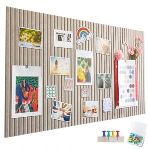 Grand tableau d'affichage autocollant en feutre curry fonc&eacute;, 60 x 40 cm, tableau d'affichage d&eacute;coratif en feutre, 0,9 cm d'&eacute;paisseur, pliable, tableau m&eacute;mo, d&eacute;coration murale pour bureau, cuisine (IVEOPPE-EU, neuf)