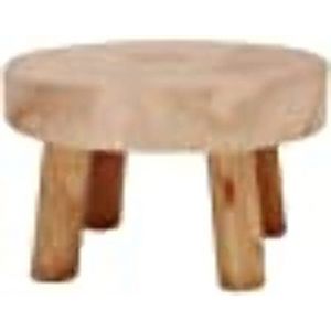 Tabouret De Pot De Fleur, Tabouret Rond En Bois, Support De Plante D'intérieur, Massif Support De Pot De Fleur Pour Pots De Fleurs Et Plantes Succulentes Pour Intérieur Extérieur, Décoration Rustique (FYBlossom, neuf)