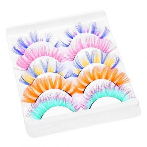 Beavorty 5paires Faux Cils Colorés Extensions De Cils Pour Femmes Kit De Faux Naturels Fins (T Innovation·HX, neuf)