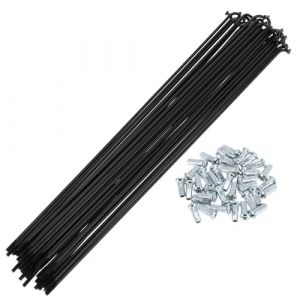 A ABSOPRO Rayons De V&eacute;lo 12G Longueur 272Mm Rayons De Roue De V&eacute;lo en Acier Au Carbone Noir 1 Ensemble (Pasopro, neuf)