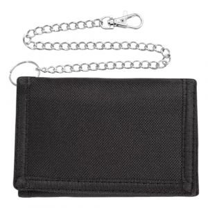 Portefeuille Fin RFID Portefeuille de Sport, Porte-Monnaie Noir Classique, Bourse &agrave; Trois Volets Porte-Monnaie de Voyage Portefeuille en Toile avec Fermeture &Eacute;clair, pour Pi&egrave;ces, Carte de Cr&eacute;dit (EUROEDI SPEDITION, neuf)