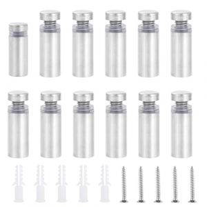 Gueenky 40 Pi&egrave;ces Vis de Publicit&eacute; en Acier Inox, 12x25mm Vis de Entretoise de Verre Publicit&eacute; Vis Standoff Publicit&eacute;, Argent&eacute; Support Entretoise en Verre Vis Publicit&eacute; pour Fixations Montage Verre (FishTower, neuf)